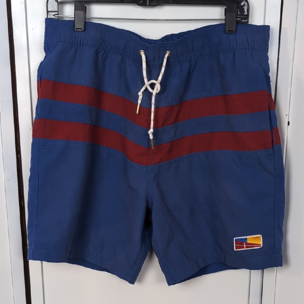 Five Four Navy and Burgundy Board Shorts